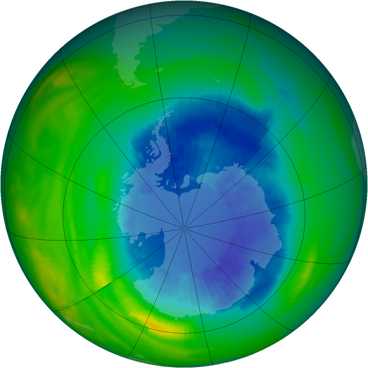 Ozone Map 1986-09-09